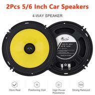 ☫2pcs 5/6 Inch Car Speakers 400W/600W Vehicle Door Subwoofer Car Audio Stereo Full Range Frequen 웃v