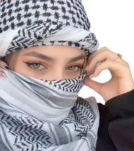 smspidy Arab Keffiyeh Shemagh All Original Palestine Scarf Kufiya Arafat Cotton Hatta Scarf Bandanas