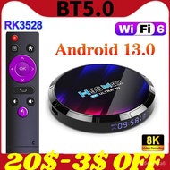 NEW 2023 H96 MAX RK3528 TV Box Android 13 Media Player Quad Core 64bit Cortex A53 Android 13.0 8K Video Set Top Box Wifi