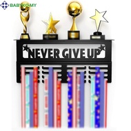 Contemporary White Finish Award Holder With Display Surface