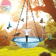 Solar Bird Bath Fountains Outdoor Garden Hanging Solar Hummingbird Bath Fountain Feeder for Garden S