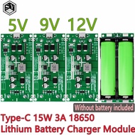 1~2PCS Type-C 15W 3A 18650 Lithium Battery Charger Module DC-DC Step Up Booster Fast Charge UPS Powe