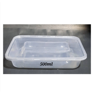 Rectangle Microwavable Food Container / Plastic tub (500ml, 750ml, 1000mL)