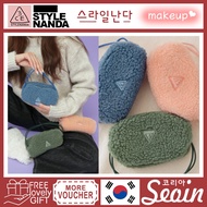 3CE STYLENANDA Dumble Pocket Pouch 3 Colors Blue Pink Green (For Makeup Pouch) - Seoin