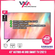 Samsung 43/50/55/65 Inch LED (UA50AU7000/UA55AU7000/UA65AU7000) 4K UHD Smart TV Murah Television 电视机 UA65AU7000KXXM