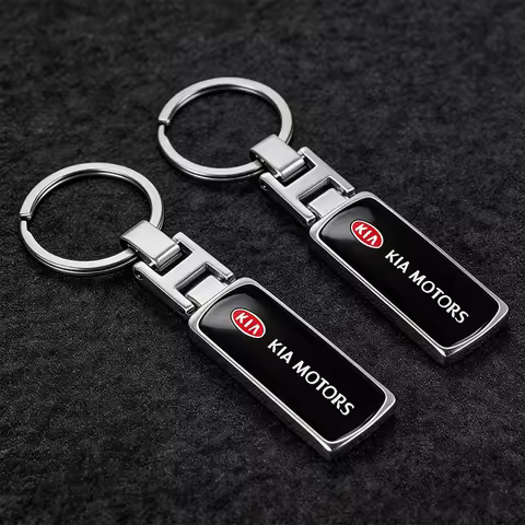 Metal Car Keychain Pendant Emblem Keyring Valve For KIA K9 Sportage Niro K5 Carnival EV6 EV9 EV3 K8 