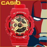 นาฬิกา casio g shock นาฬิกาข้อมือผู้ชาย สายเรซิน รุ่น GA-110IRONMAN-4PR x IRONMAN LIMITED EDITION - สีแดง(กล่องยับ)