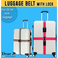Travel Luggage Belt with Lock T-Shaped [Dear J]