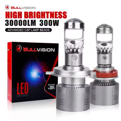 H7 LED Headlight Projector Lens Bi-LED H4 High Beam Low Beam H11 H8 H9 9005 9006 HB3 HB4 6000K Mini 