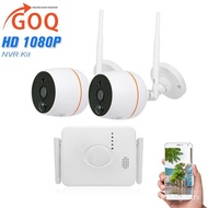 4ZNP GOQ Wifi Mini 2CH NVR Kit With 2x 1080P Outdoor Weatherproof Wifi IP Camera PIR CCTV (IP PRO ap