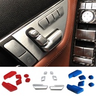 Car Seat Adjust Button Cover Trim Fit For Mercedes Benz C E Class W204 W212 GLE W166 ML GL GLS Class Accessories