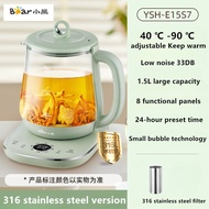 Bear Small Bubble Health Pot 1.5L Teapot Glass Flower Tea Pot 316 Stainless Steel Thermostatic Water