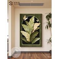 Entrance Golden Particle Feeling Meaning Ginkgo Leaf Corridor Aisle Entrance Painting Good Sand Hang