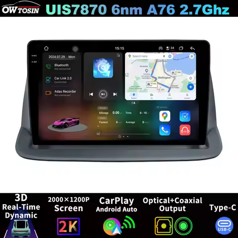 QLED 2K Screen 4G WiFi Android 13 UIS7870 12G+256G Car Head Unit Radio Player For Honda StepWGN RG1 
