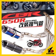 Honda cbr650r exhaust stainless steel front section cbr650f full section exhaust 2014-2021