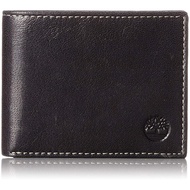 Timberland Men's Hunter Leather Passcase Wallet Trifold Hybrid Black Hundson