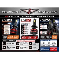 AUDIO QUART AQ JDM HIGH PERFORMANCE SERIES LED 300 500 700  6000K H1 H3 H4 H7 H8 H11 H16 9005 9006 9