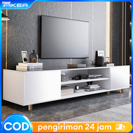 Meja TV Rak Tv 180cm Bufet TV Minimalis Kayu Meja TV Ikea Cabinet TV Serbaguna Kayu Modern Murah