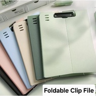 A4 Foldable Vertical Clip File/Horizontal File Stand A4 Foldable Clip File Stationery
