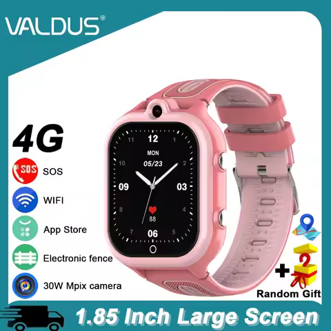 VALDUS 2025 New DF91 Children Smartwatch 8GB Memory WIFI GPS Positioning SOS SIM Card 30W Camera App