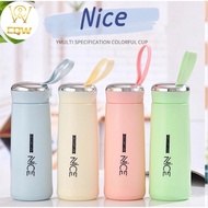 CQW.NO1 Nice Cup Glass Bottle Tumbler Creative Leakproof Water Cup Stainless aqua flask 400ml