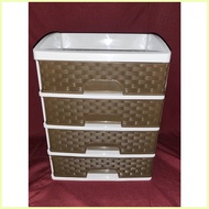 ⊙ rattan elegant 4 Layer office cabinet / drawer / school supplies storage / tool box / durabox / 4