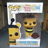 {玩具路邊攤} 代理版 FUNKO POP 迪士尼 小熊維尼 蜜蜂版 Winnie the Pooh 1034
