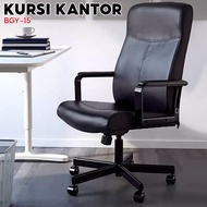 HITAM Work Chair Black Executive Chair Office Chair Ergonomic Executive Office Chair Director Chair/Office Chair/Director Chairr BGY-15Dlx