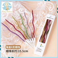 Birthday Curved Candle 6pcs/pack for birthday celebration