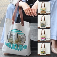 Melbourne Souvenir Totebag Canvas Totebag Melbourne Souvenir AUSTRALIA