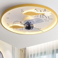 DDS - 現代吸頂電風扇吊燈（雙魚-金色-50CM-天貓精靈版）#N270_009_308