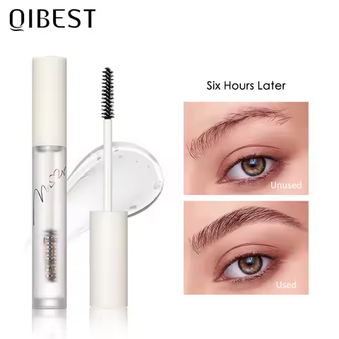QIBEST Clear Eyebrow Setting Gel | Waterproof & Sweatproof Brow Coat | Long-Lasting, Non-Fading Tran