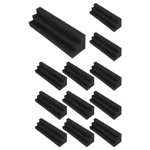 A84X-12Pcs Acoustic Panels Bass Trap Corner Studio Foam Sound Insulation Pad Wall Panel Corner Block