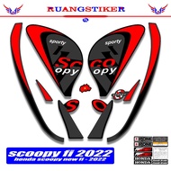 Honda Scoopy Fi 2022 Striping Motif 1 Prestige Stylish Sticker Decal Sticker Lis Original Donut Donu