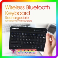 Wireless Bluetooth Keyboard Rechargeable - KM78D - Black