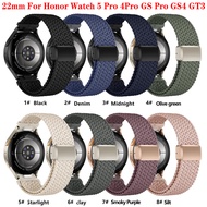 22mm Nylon Magnetic Strap For Honor Watch 5 Pro 4Pro GS Pro GS4 GS3 Sports Universal Wrist Band