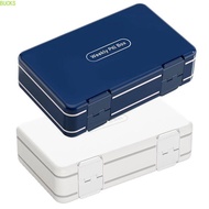 BUCKS 24-Grid Weekly Pill Organizer, 7-Day Removable Pill Case, Travel Pill Box – Leakproof, Portabl