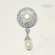 Neriza Jewelry เข็มกลัดเพชรเกรดพรีเมี่ยม ประกายไฟเทียบเท่าเพชรแท้ จัดส่งพร้อมกล่อง รหัสNP008