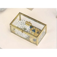 AC44-3 Long Square Box With Gold Edge E3-1
