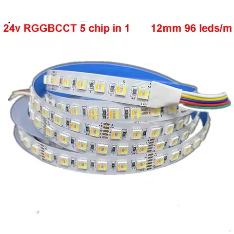 5M RGBCCT LED Strip Light 36W 30W/m 5 In 1 Chip 112 LEDS/m 96Leds/M Soft Flexible Ribbon Tape Rope I