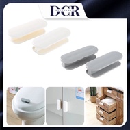 DCR 2 Pcs Plastic Self Adhesive Window Cabinet Handles Door Wardrobe Drawer Toilet Handles