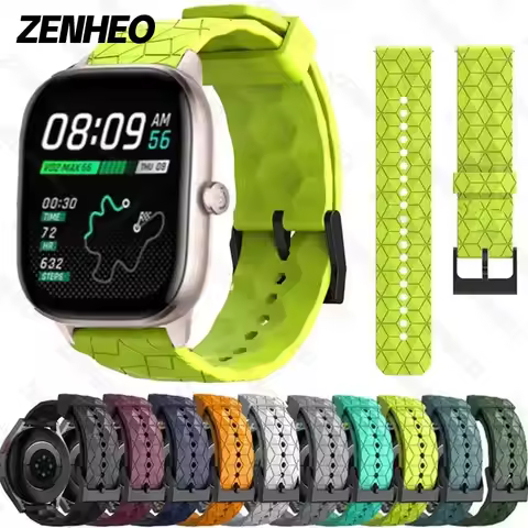 Football Pattern Band For Amazfit GTS 2 4 Mini/GTS 3/GTS 2/GTS 2e /Bip S-U lite 20mm 22mm Strap For 