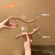 Thick Heel PVC Shoes - Transparent Crystal Design for Stylish Women
