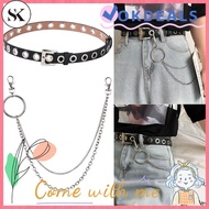 SK Metal Adjustable Tassel Body Jewelry Rock Punk Belt