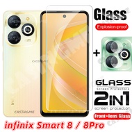 infinix Smart 8 2024 Hot 40 Pro Full Cover Tempered Glass Screen Protector For infinix Smart 8 8Pro Smart8 Hot 40 Pro 40i 40Pro Plus + 4G 5G 2024 Front Film Back Lens