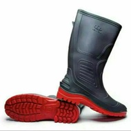 MERAH WAREHOUSE CLEANING NEWERA Black Red BOOTS / NEW ERA BOOTS Black Red