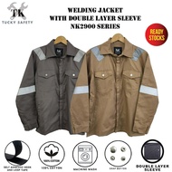 2900 SERIES NK WELDING SAFETY JACKET WITH DOUBLE LAYER SLEEVE / BAJU KERJA WELDER DUA LAPIS LENGAN