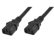 IEC 320 UPS PDU C13 to C13 Female to Female 10A 250V Computer AC Power Cord Extension Cable 1.8 Mete