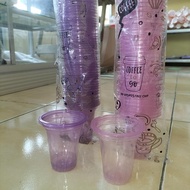 Cup plastik warna\PP Disposable Cup\ untuk Es Doger 150ml isi 50Pcs