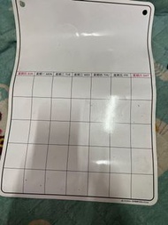 二手冰箱磁鐵月曆記事板 日曆板 記錄板 規劃板 帳目板 事務板 白板 行事曆 月曆板 冰箱貼 備忘錄